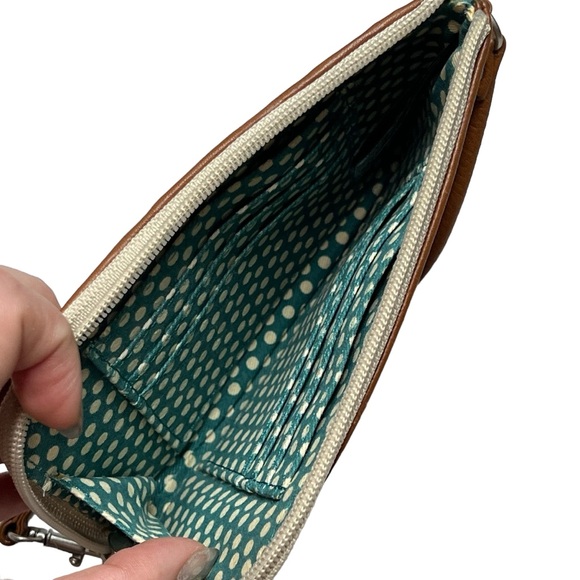 Fossil Vintage‎ patchwork leather wristlet with cardholders - Picture 7 of 7